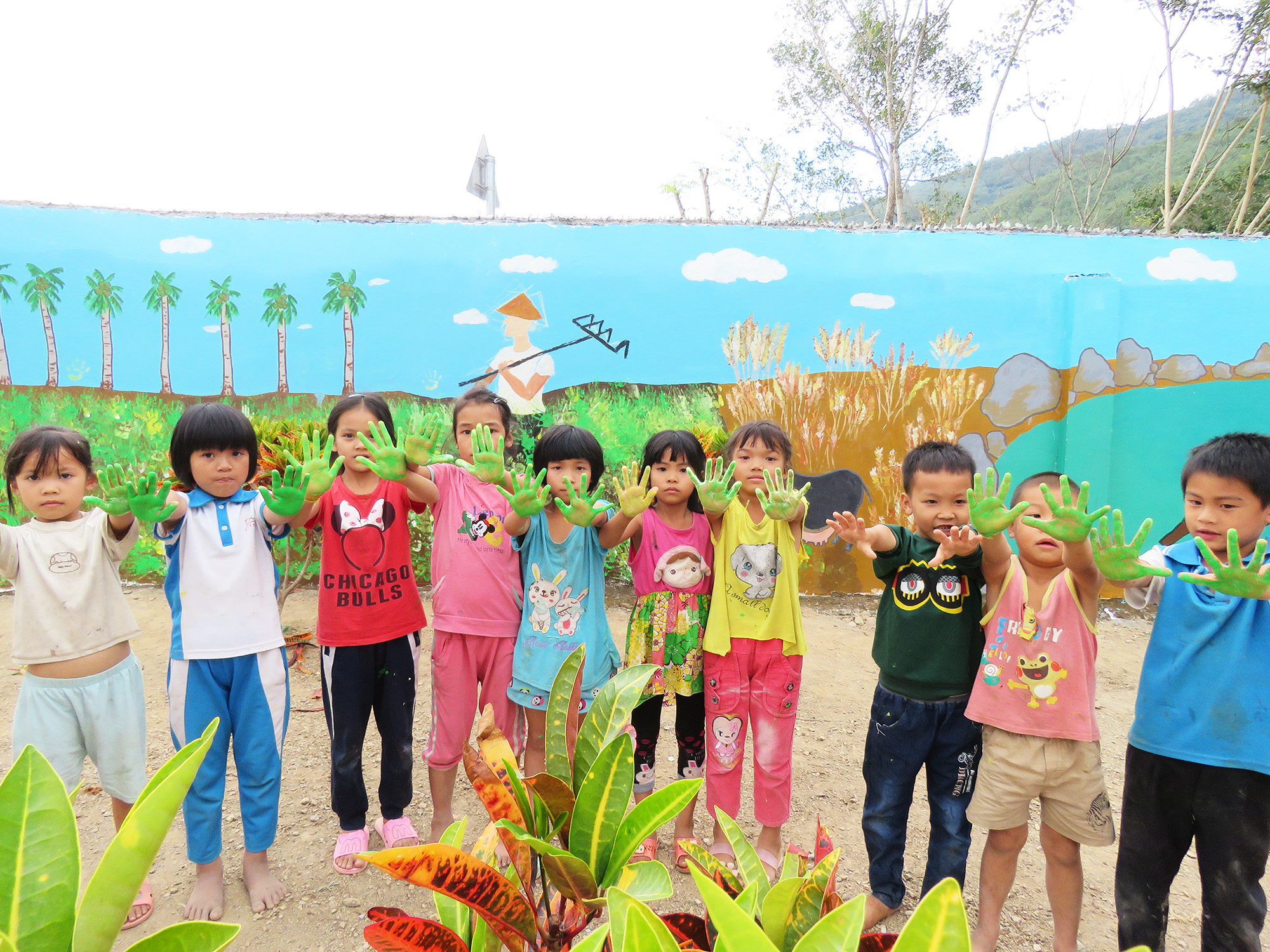 IMG 0326  Mural painting activity in Z village